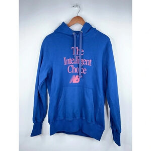 New Balance Aime Leon Dore Intelligent Choice Hoodie Sweatshirt Blue Pink Small